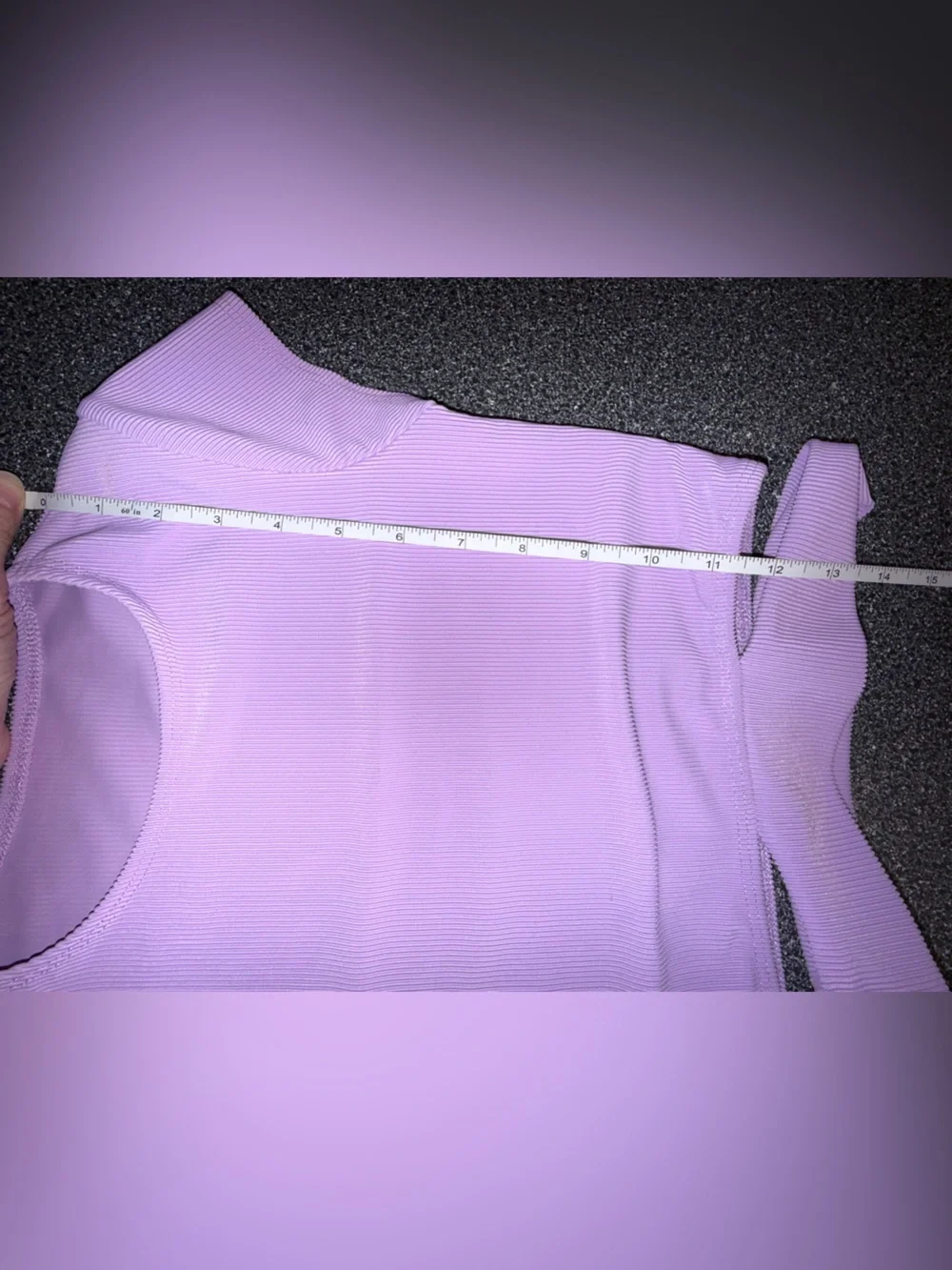 Five Dance Wear Lilac 2 Piece Crop Top Size YXL & High-Waist Leggings Size YL